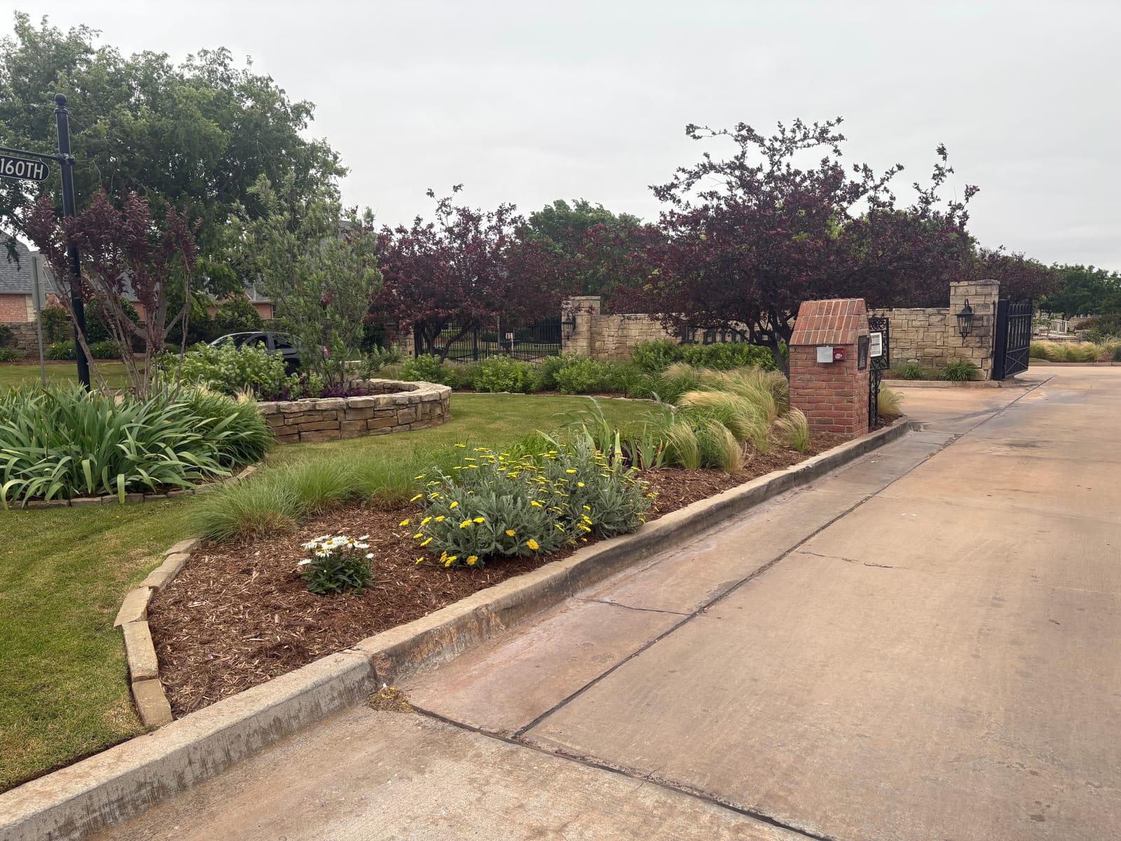 Edinburgh Home Association — neighborhood entrance planting