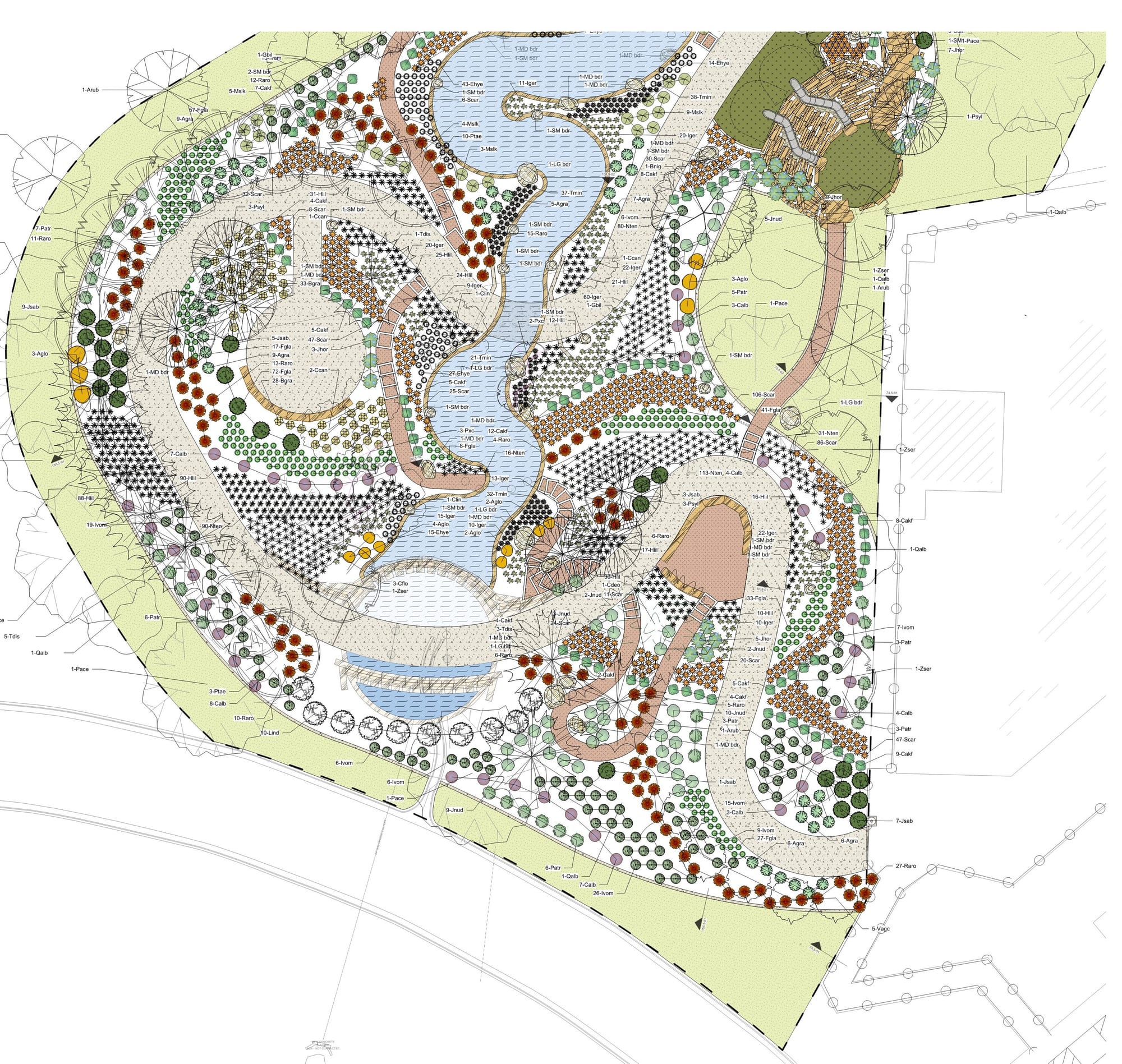 Elmer Thomas Park — O'BRIEN | SiteArchitecture landscape plan