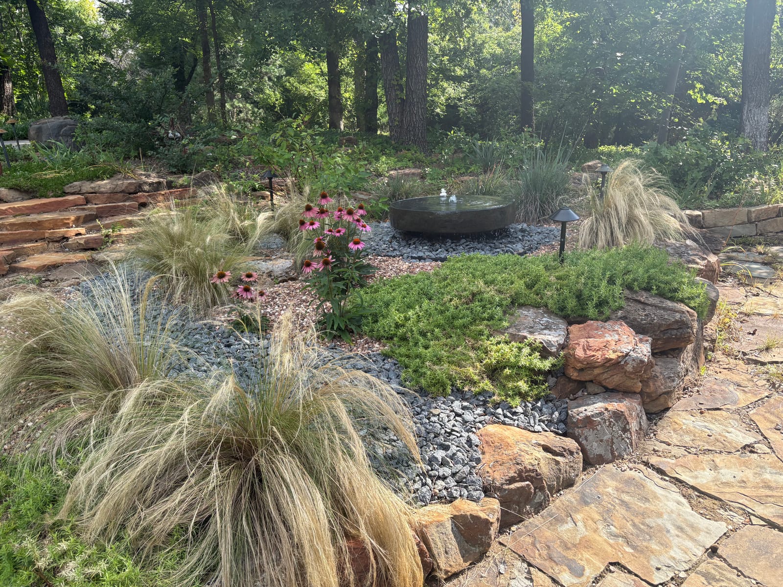 Prairie Drift — regional planting design, Gilcrease Residence