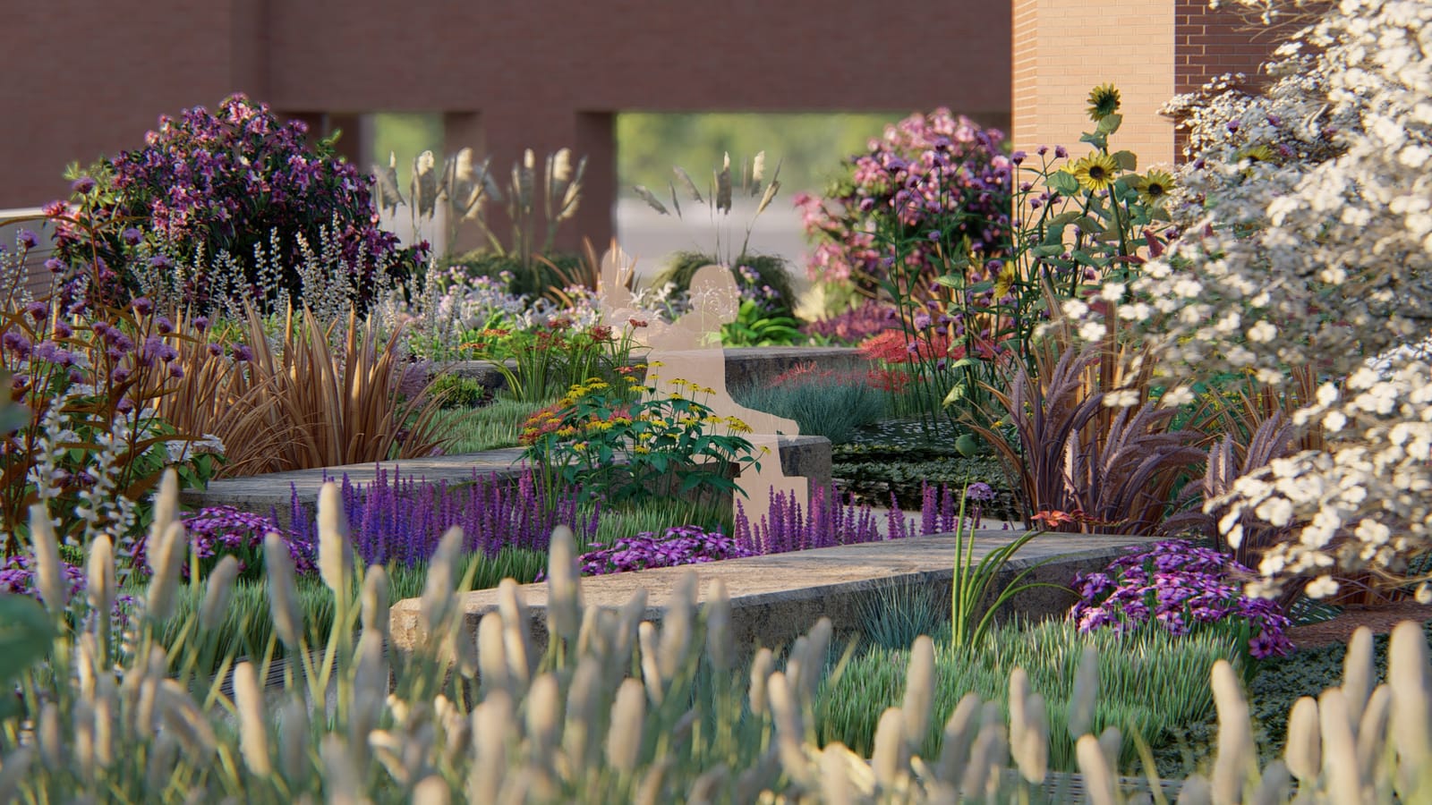 Landscape architecture planting design — illustrative reference